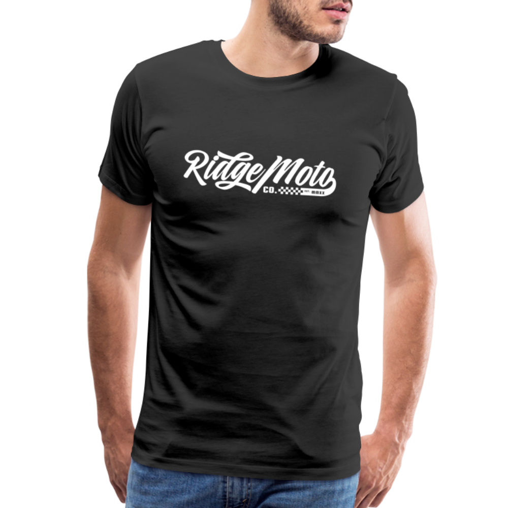 "RM Cursive" T-Shirt - Dark - black