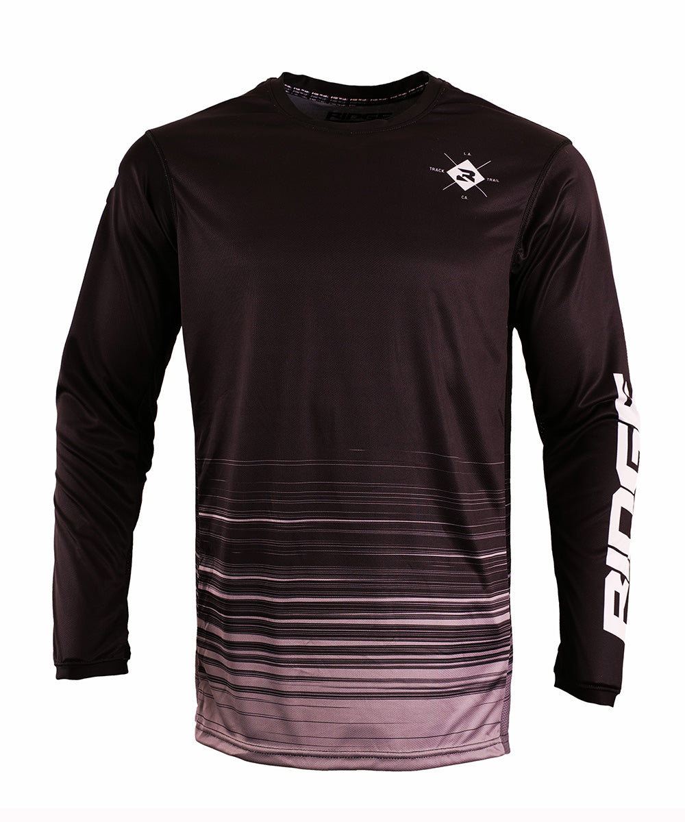 "R Diamond" Jersey (BLK) - Ridge Moto