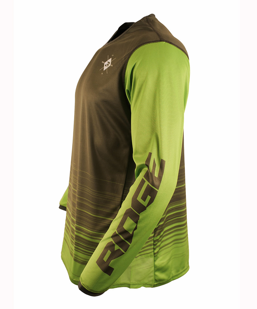 "R Diamond" Jersey (GRN) - Ridge Moto