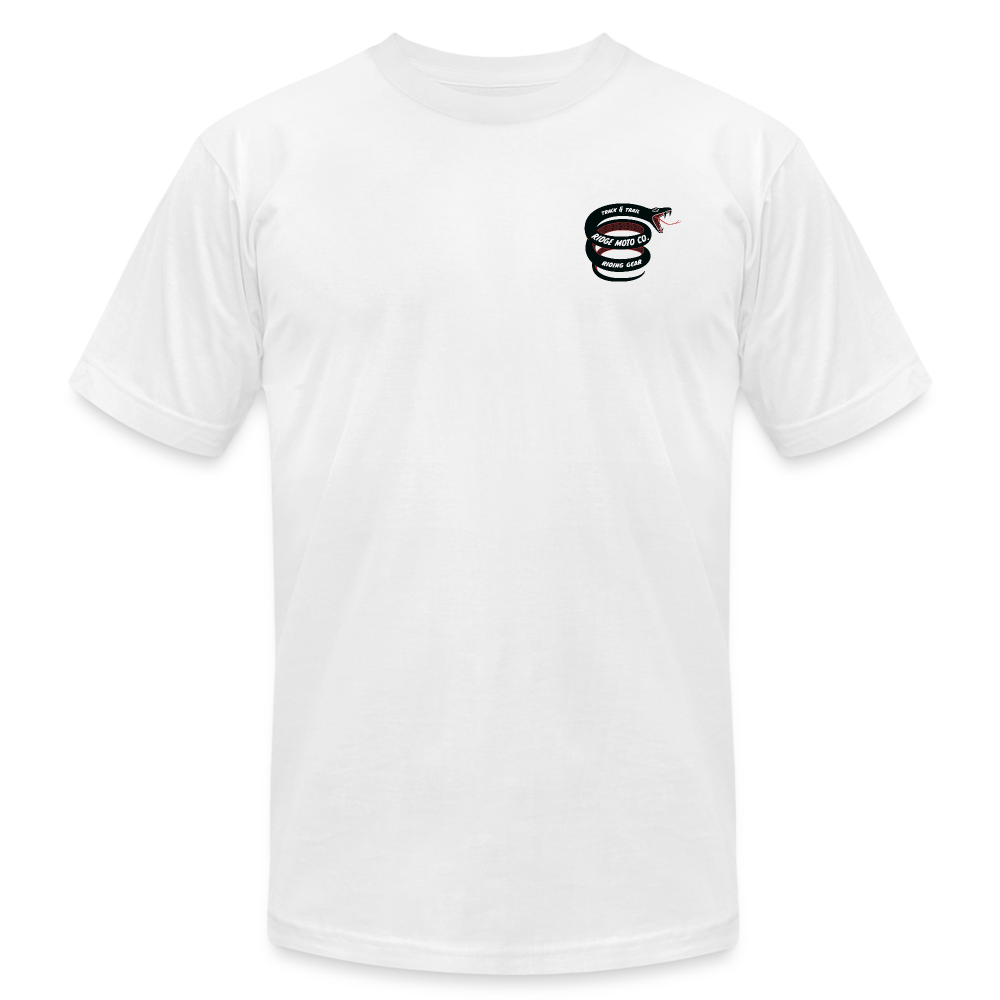 "Keep 'Er Pinned" T-Shirt: Light - white