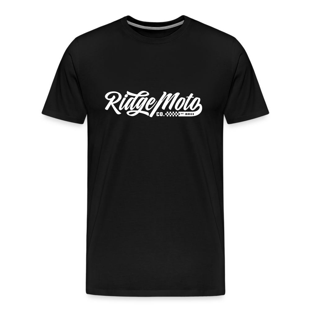 "RM Cursive" T-Shirt - Dark - black