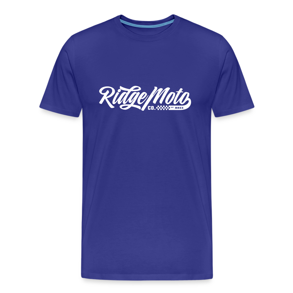 "RM Cursive" T-Shirt - Dark - royal blue