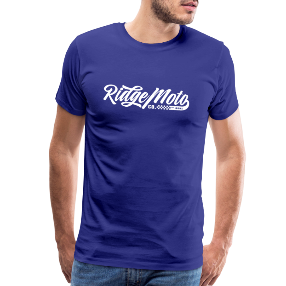 "RM Cursive" T-Shirt - Dark - royal blue