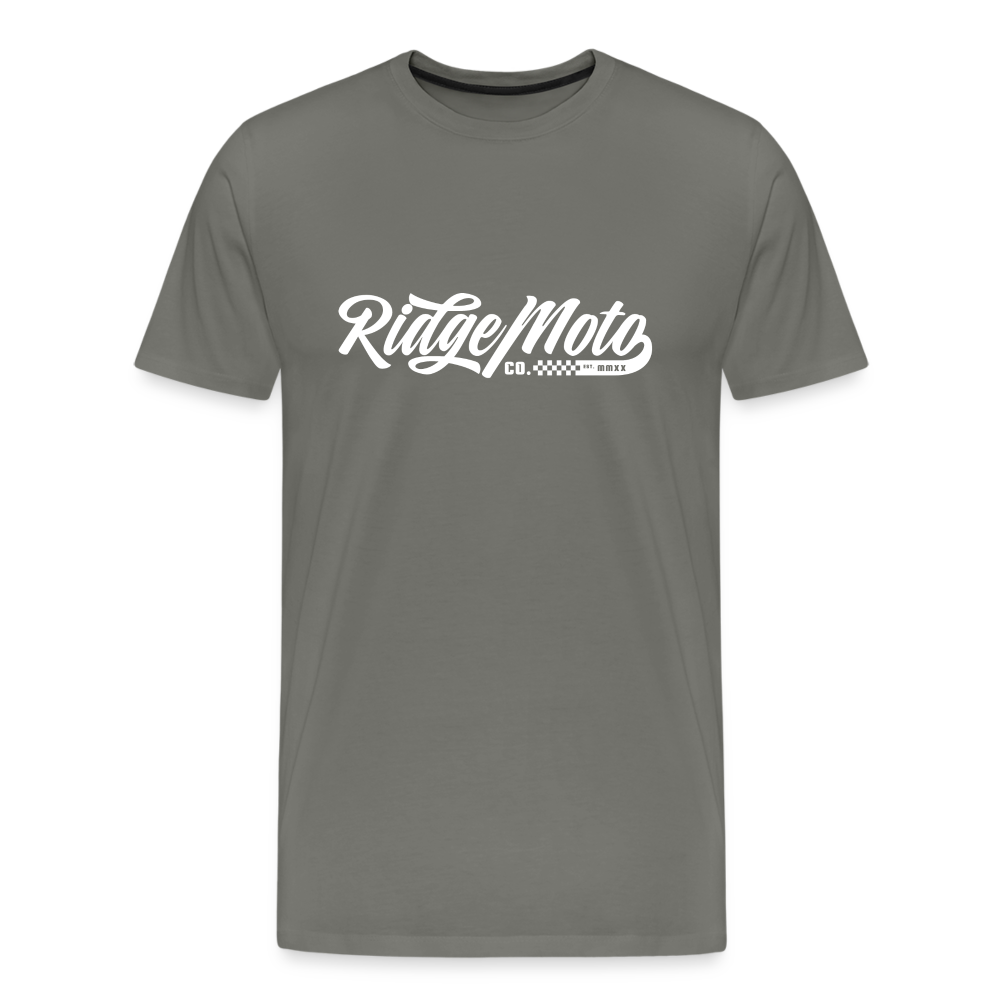 "RM Cursive" T-Shirt - Dark - asphalt gray