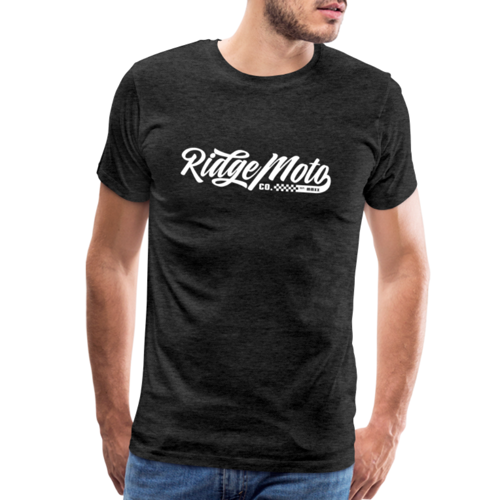 "RM Cursive" T-Shirt - Dark - charcoal grey