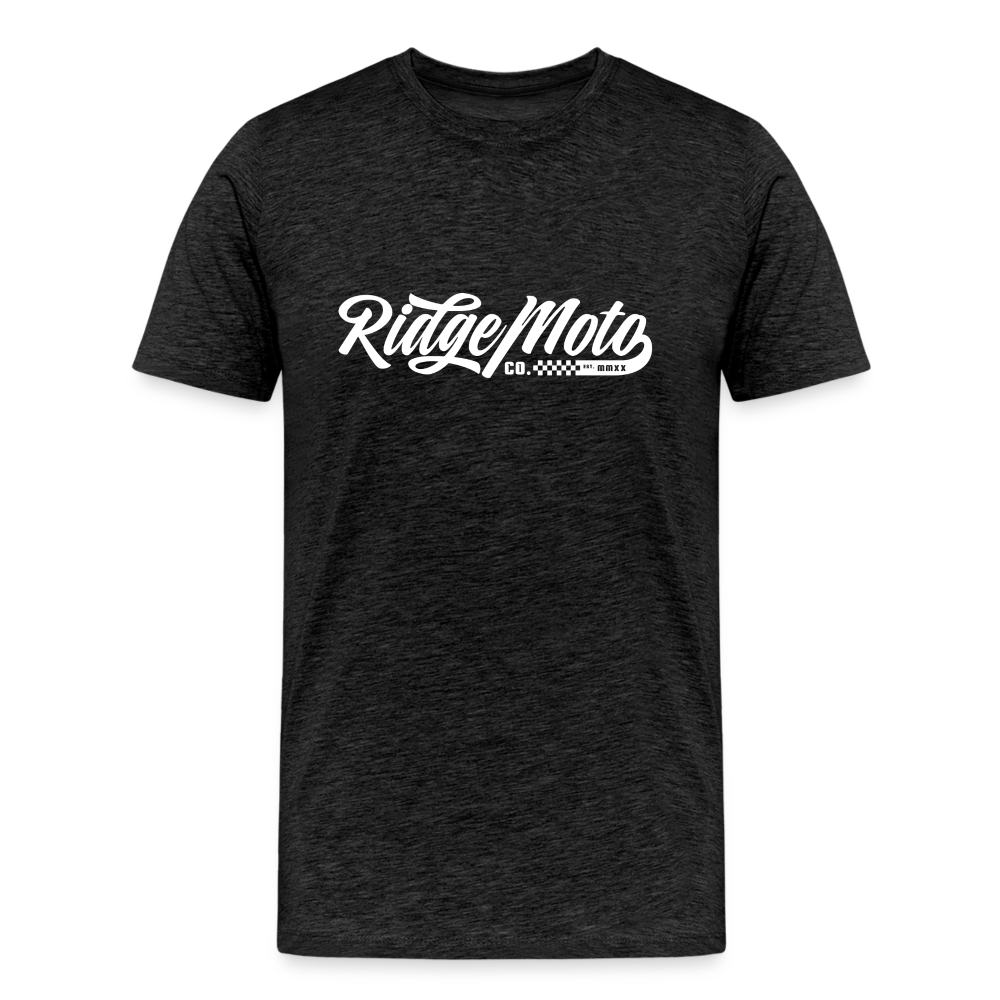 "RM Cursive" T-Shirt - Dark - charcoal grey