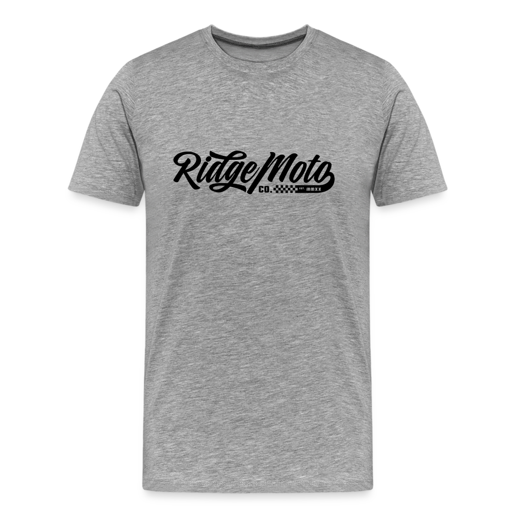 "RM Cursive" T-Shirt - Light - heather gray