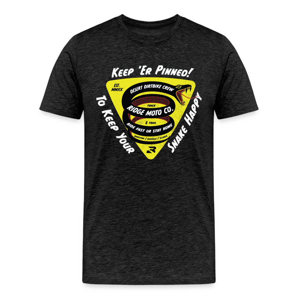 "Keep 'Er Pinned" T-Shirt - Dark - charcoal grey