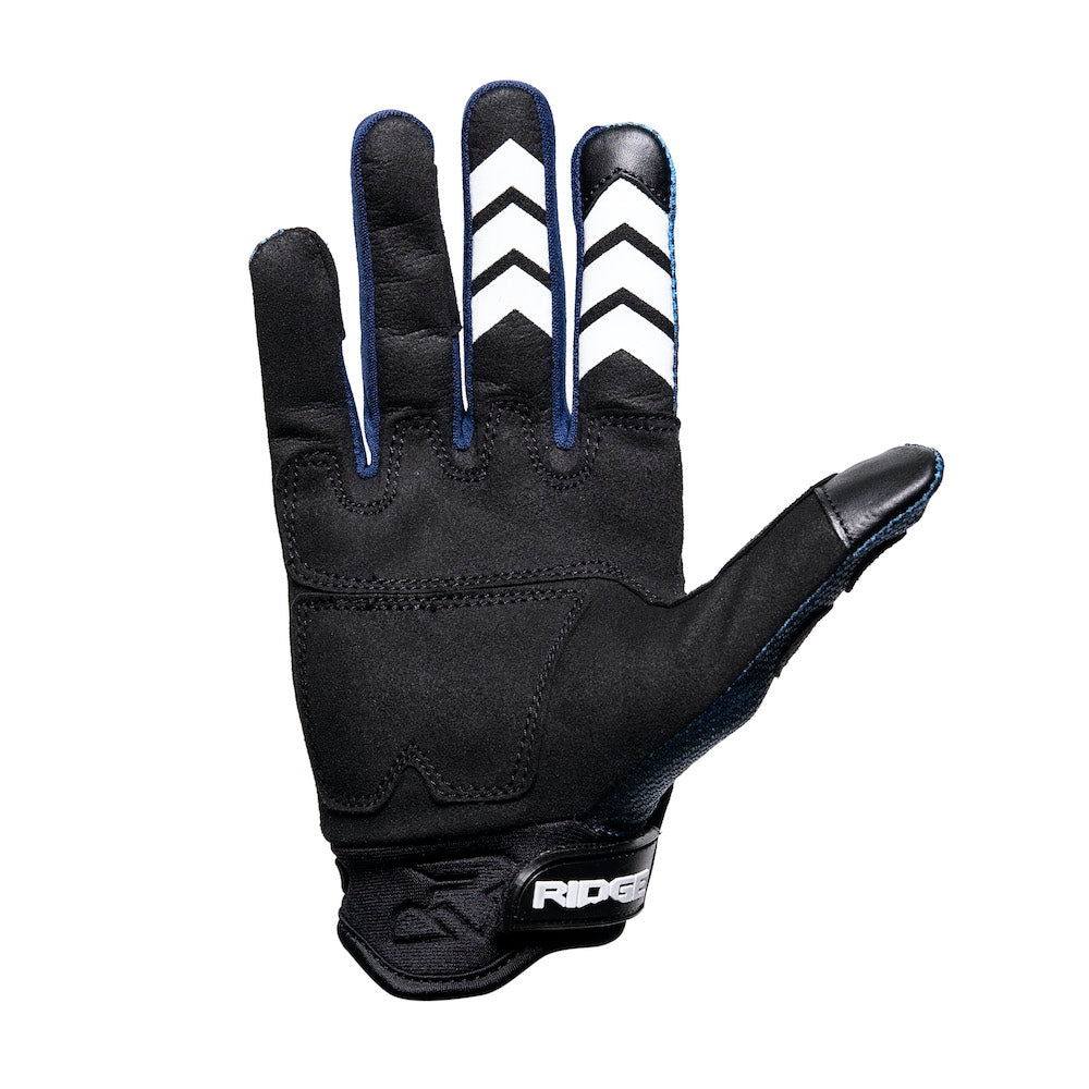 "R" Diamond Gloves (NAVY) - Ridge Moto